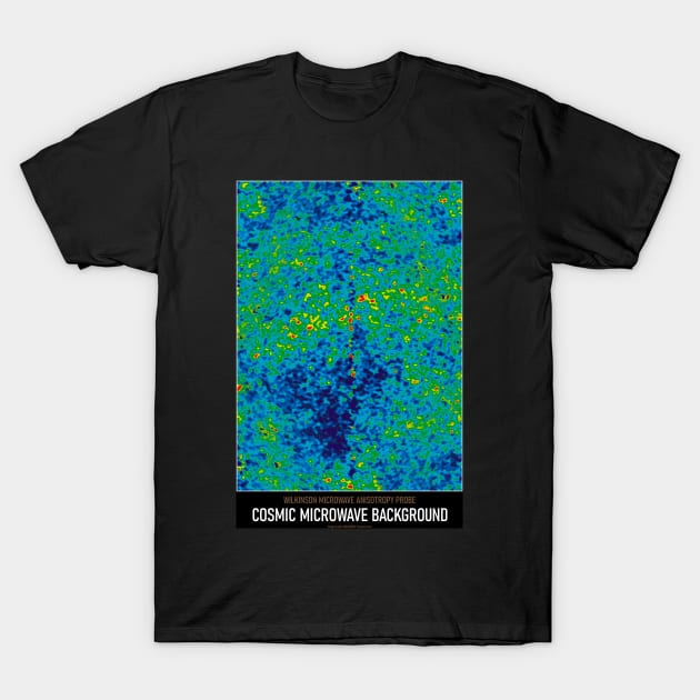 High Resolution Astronomy Cosmic Microwave Background T-Shirt by tiokvadrat